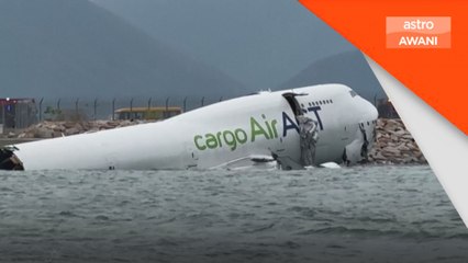 Dua maut pesawat kargo dari Dubai terbabas ke laut di Lapangan Terbang Hong Kong