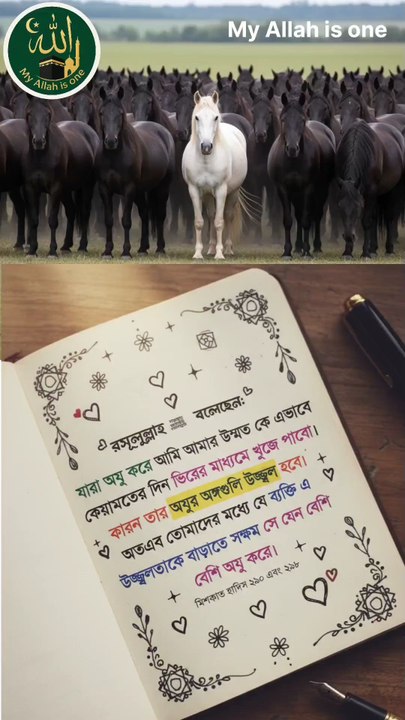 🕊️ রাসূলুল্লাহ ﷺ তাঁর উম্মতকে কিভাবে চিনবেন কেয়ামতের দিন? জানো?