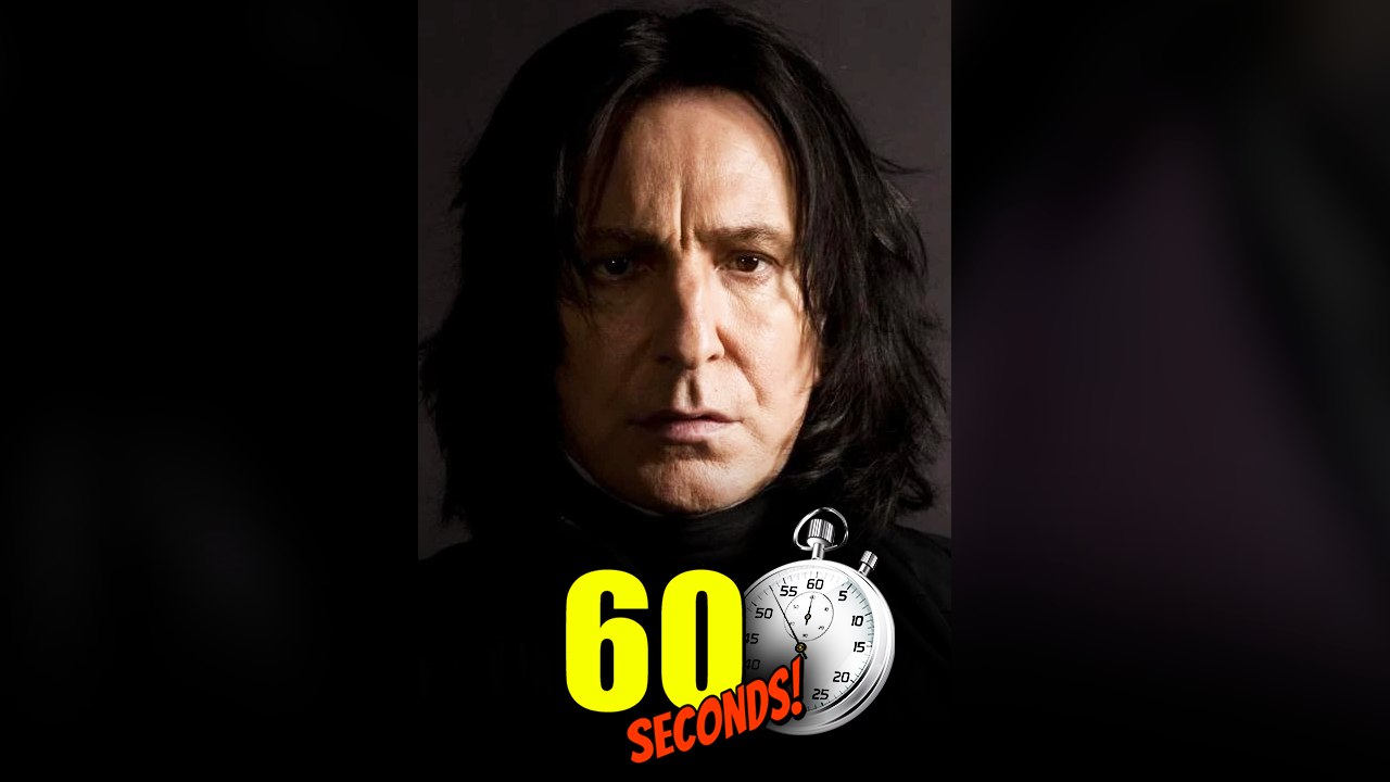 SEVERUS ROGUE en 1 MINUTE !