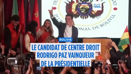 Bolivie : victoire du candidat de centre droit Rodrigo Paz à la présidentielle