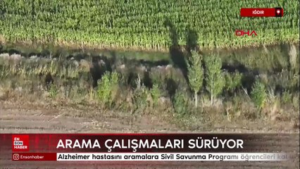 Iğdır'da Alzheimer hastasını aramalara Sivil Savunma Programı öğrencileri katıldı