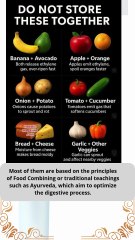 Food Combinations That Are Often Recommended to Avoid