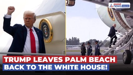 Donald Trump Departs Palm Beach, Heads Back to The White House