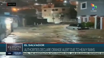 El Salvador: Authorities declare orange alert due to heavy rains