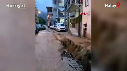 Bir yanda hortum, diğer yanda sel! Kuvvetli yağışlar Hatay'da etkili oldu