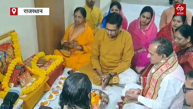 भाजपा कार्यालय में हुआ लक्ष्मी पूजन, राठौड़-पूनिया ने की प्रदेशवासियों की सुख-समृद्धि की कामना