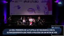 La edil podemita de la flotilla se solidariza con el ultraizquierdista que pegó a policías en un mitin de Vox