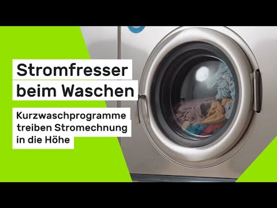 Stromfresser beim Waschen: Warum Kurzwaschprogramme die Stromrechnung in die Höhe treiben