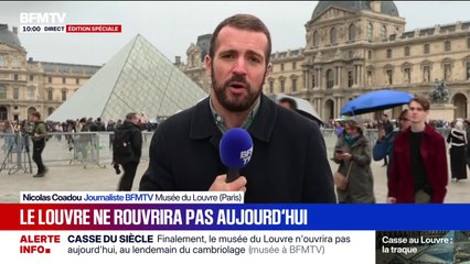 Cambriolage au Louvre: le musée ne rouvrira pas ce lundi