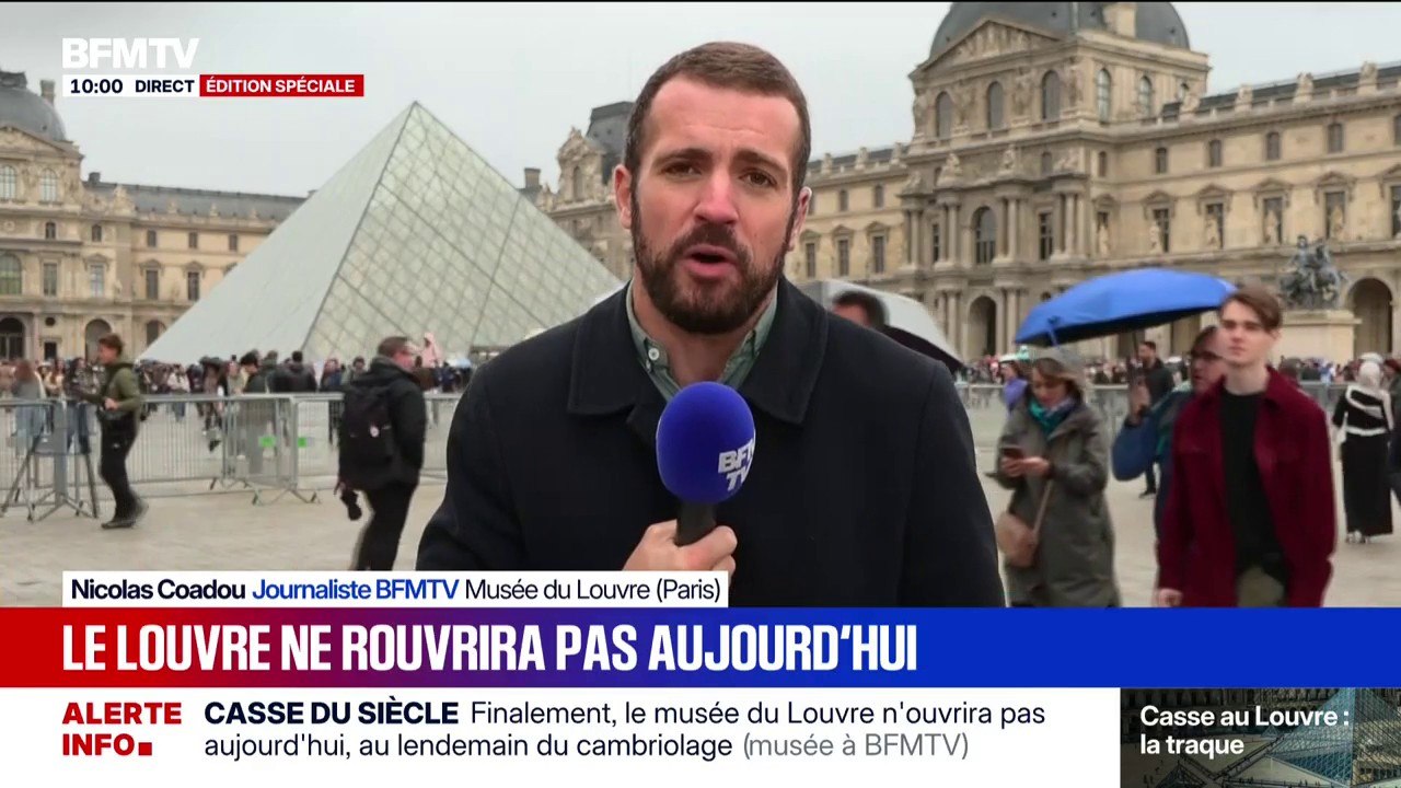Cambriolage au Louvre: le musée ne rouvrira pas ce lundi