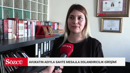 Avukatın adıyla sahte mesajla dolandırıcılık girişimi