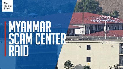 Starlink devices on roof of Myanmar scam center