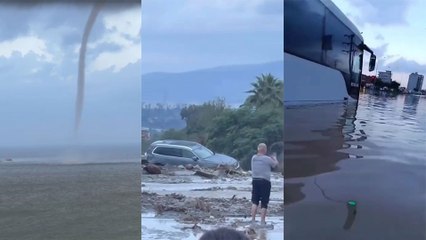 Heyelan, sel, hortum! Hatay'da olumsuz hava koşulları hayatı felç etti