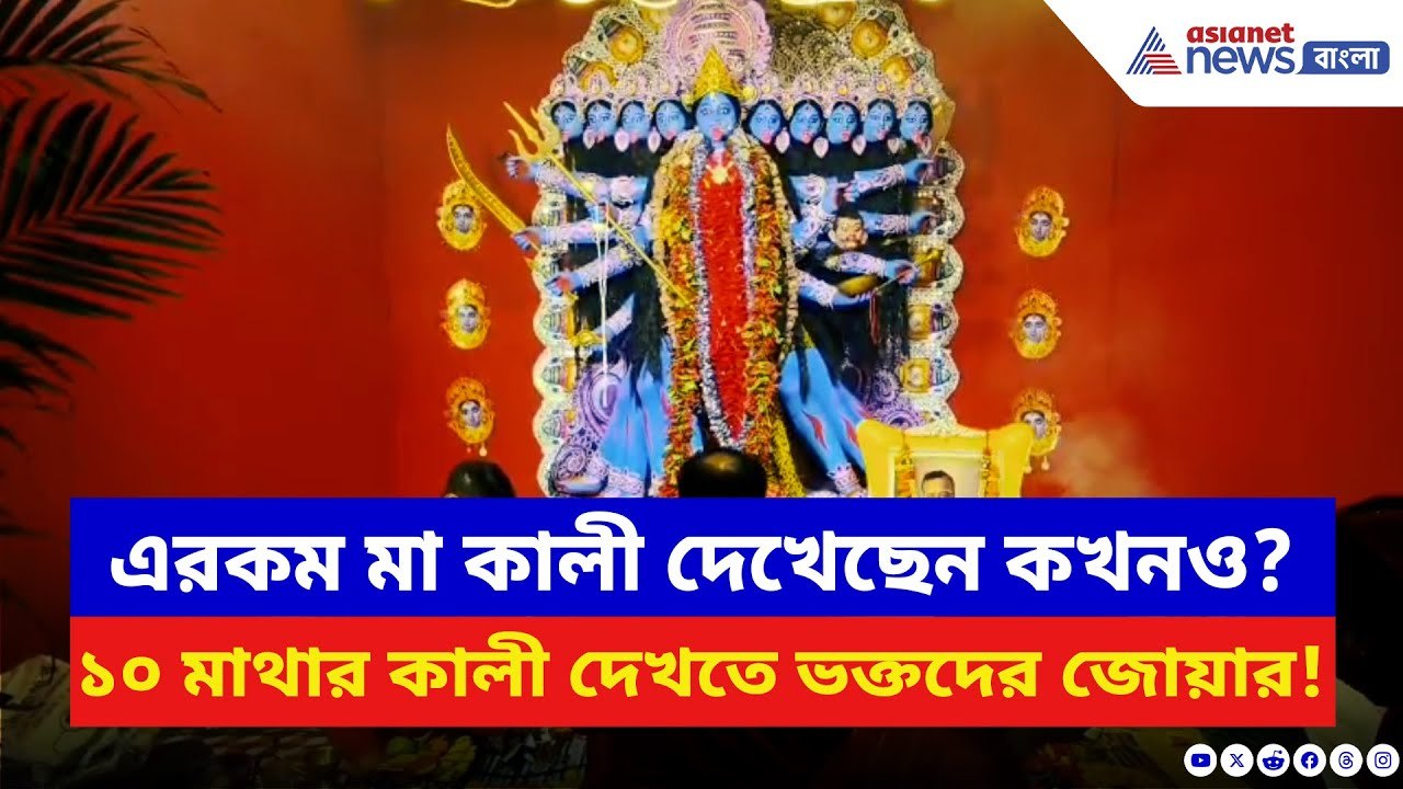 Kali Puja 2025: মালদার চাঁচলে নজিরবিহীন কালী পুজো! ১০ মাথা দেখে চমকে গেলেন দর্শনার্থীরা