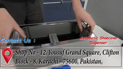 No More Dirty Floors Automatic Shoe Cover Machine in Action