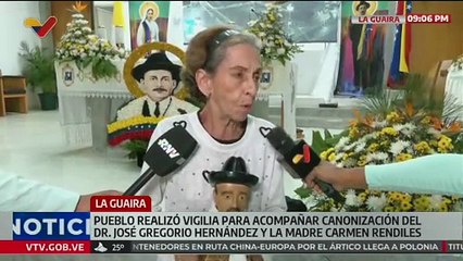 Pueblo de La Guaira realizó vigilia en honor a los Santos José Gregorio Hernández y Carmen Rendiles
