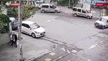 Babasının kamyonetini kaçıran çocuk kaza yaptı