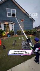 Epic Halloween Candy Slide Delivers Treats…and Drinks! 😂🎃|| Heartsome 💖