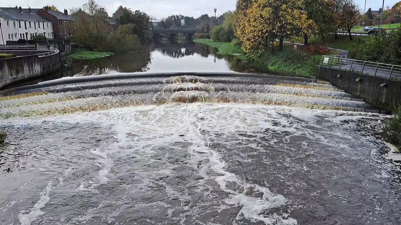 River Lagan after heavy rain