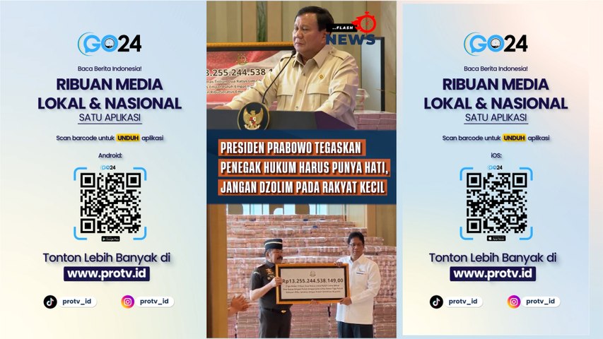 Presiden Prabowo Tegaskan Penegak Hukum Harus Punya Hati, Jangan Dzolim pada Rakyat Kecil