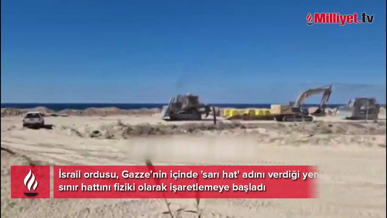 Gazze’de yeni abluka sembolü! İsrail 'sarı hattı' betonlarla çizdi, ihlal edene ateş emri