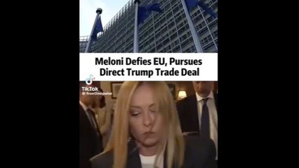 Il video condiviso da Trump su Meloni: «Roma sfida la Ue sui dazi e tratta direttamente con gli Usa»