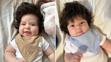 Baby Goes Viral Due To Incredible Head Of Hair | Happily TV