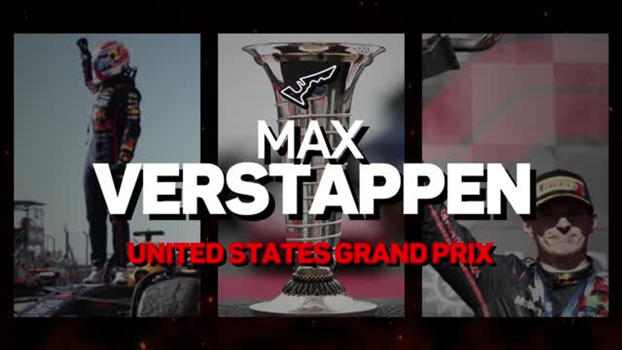 United States GP F1 Star Driver - Max Verstappen