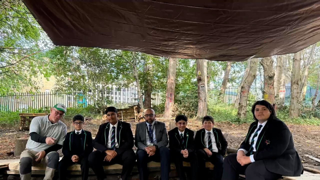 Upper Batley High School are looking to rebuild their outdoor forest school after it was destroyed in a fire
