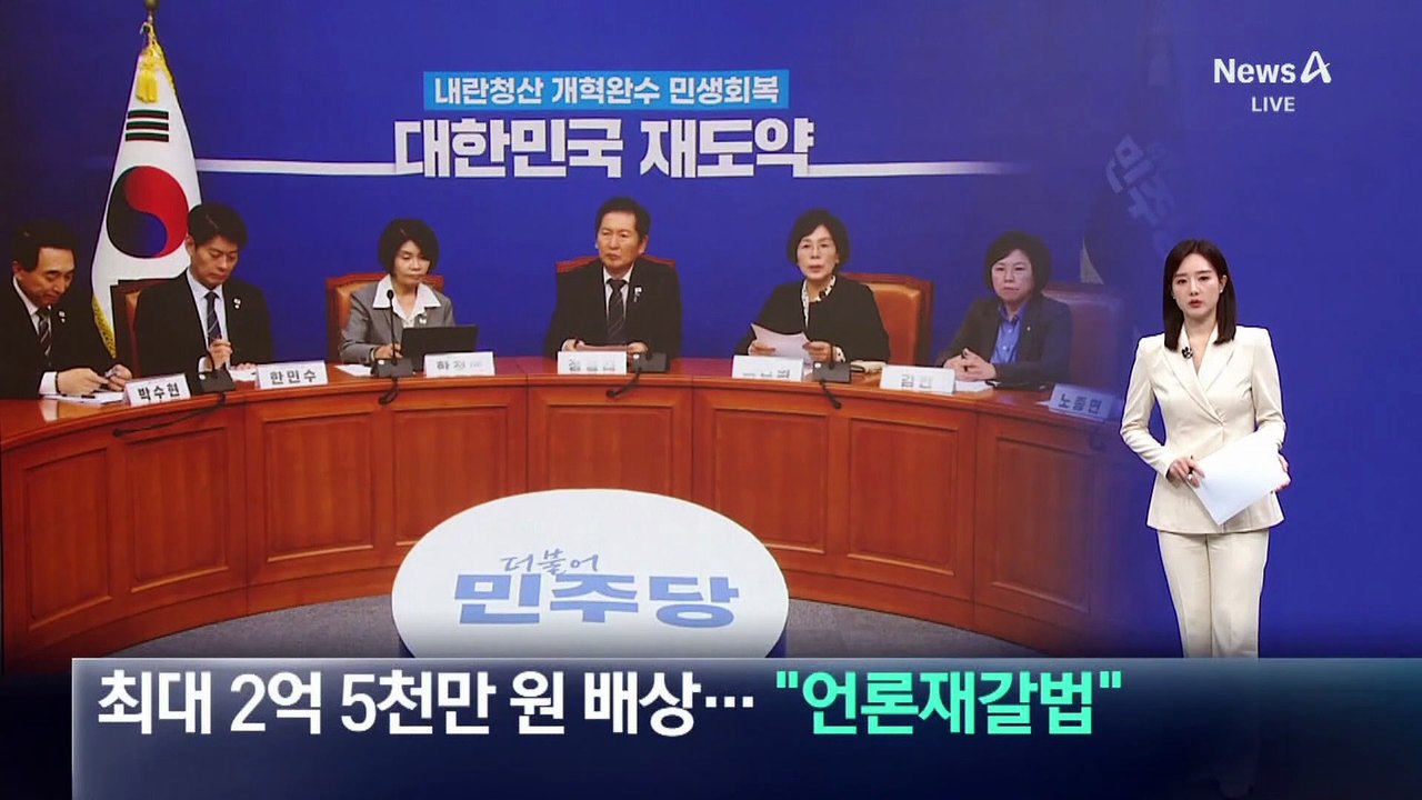 ‘허위조작정보’ 최대 2억 5천만 원 배상…“언론재갈법”