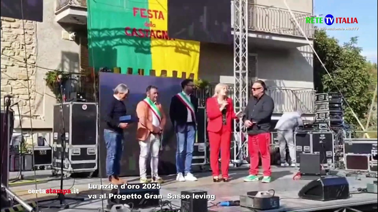 Lu nzite d'oro 2025 va al Progetto Gran  Sasso leving