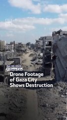 Drone Footage of Gaza City Shows Destruction