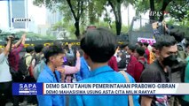 Demo Peringati Satu Tahun Prabowo-Gibran, Mahasiswa Bawa 8 Tuntutan Asta Cita Milik Rakyat