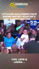 Little Girl Hits Perfect Note on Whitney Houston’s Classic 🎤✨