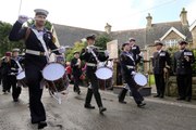 The Trafalgar Day and Lord Nelson Thanksgiving Parade in Madron, near Penzance