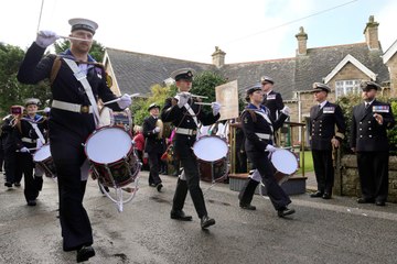 The Trafalgar Day and Lord Nelson Thanksgiving Parade in Madron, near Penzance