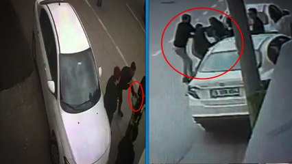Drift atarken yakalandı, polise saldırıp silahını almaya çalıştı; o anlar kamerada