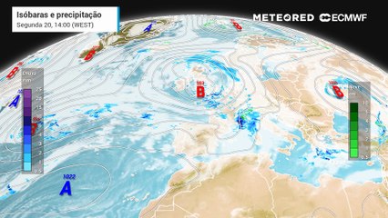 As baixas pressões vão influenciar o padrão atmosférico em Portugal continental nos próximos dias