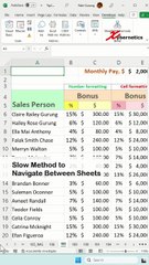 Tips for faster worksheet navigation - Excel Tips and Tricks