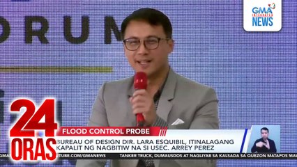 Bureau of Design Dir. Lara Esquibil, itinalagang kapalit ng nagbitiw na si Usec. Arrey Perez | 24 Oras