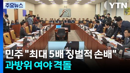 민주 "허위조작정보, 최대 5배 징벌적 손배"...과방위 여야 격돌 / YTN