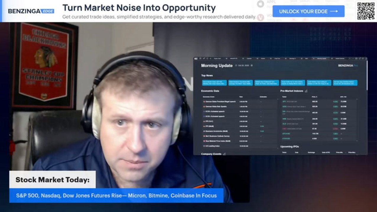 Stock Market Today: S&P 500, Nasdaq, Dow Jones Futures Rise— Micron, Bitmine, Coinbase In Focus