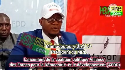 Lancement de la coalition politique Alliance  des Forces pour la Démocratie  et le développement (AFDD)