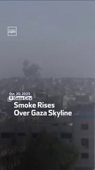 Smoke Rises Over Gaza Skyline