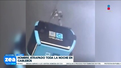 VIDEO: Hombre se queda atrapado en la cabina del Cablebús