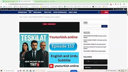 TESKILAT SEASON 6 EPISODE 5 (153) English and Urdu Subtitles - youturkish