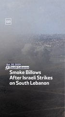 Smoke Billows After Israeli Strikes on South Lebanon