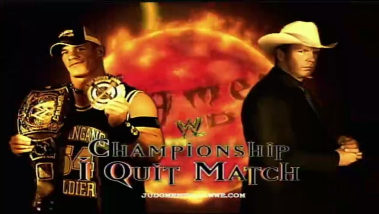 John Cena vs JBL WWE Heavyweight Title I Quit Match in Judgment Day 2005