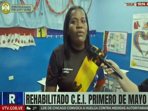 Gobierno Nacional ejecuta rehabilitación del C.E.I. Primero de Mayo en el estado Zulia