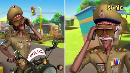 Motu Patlu episode. The description in Hindi says "Patlu बना गधा, रंगीली पहाड़ी पर जाकर 😂 | Motu Patlu | मोटू पतलू".
